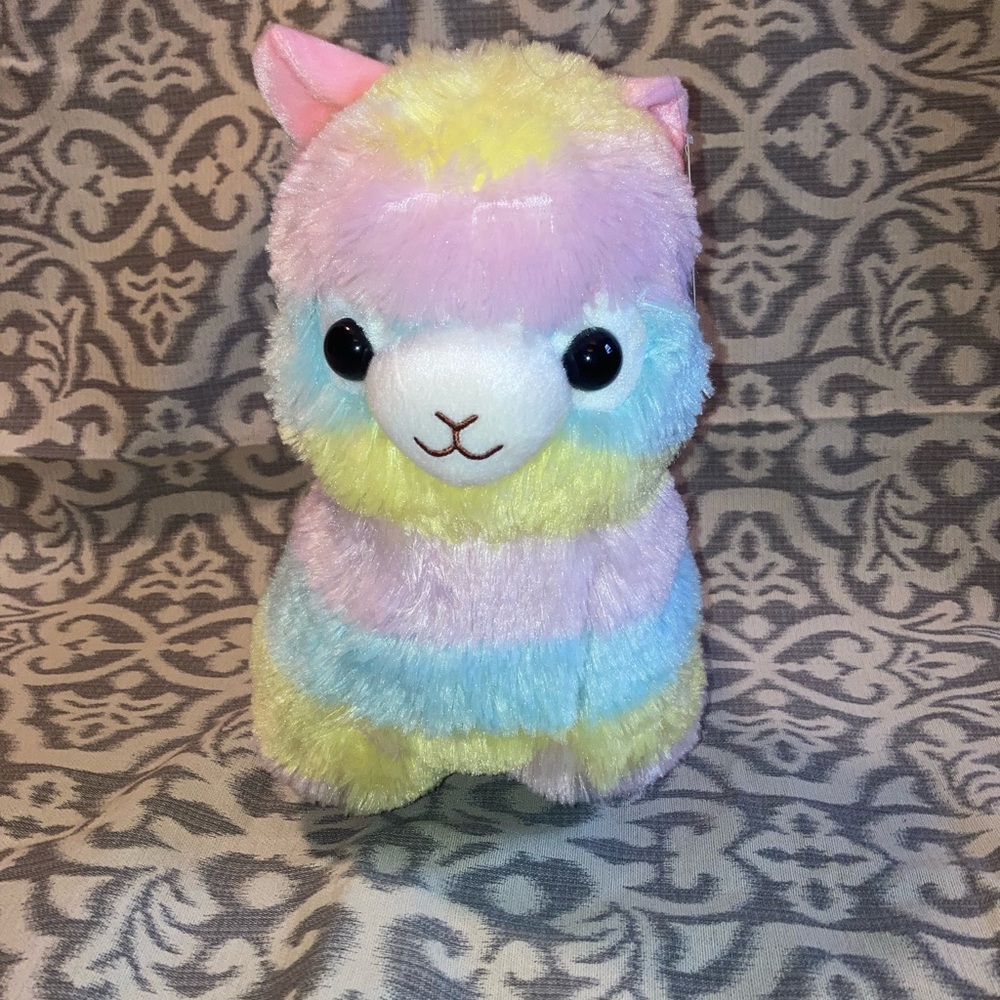 Amush Collection Alpacasso Colorful Plush Alpaca Toy